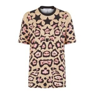 Givenchy Men’s Leopard Star Graphic Tee Shirt Luxury Designer Streetwear RARE